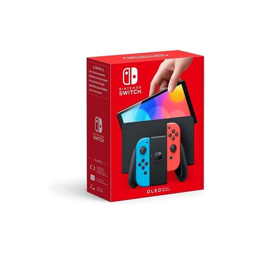 Nintendo switch oled blu neon - nintendo,