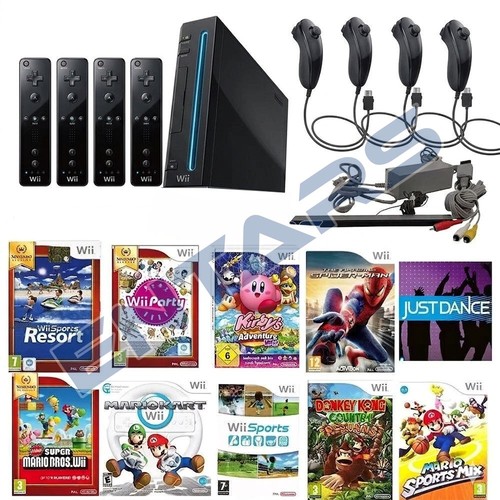 Nintendo wii console - nera, 4
